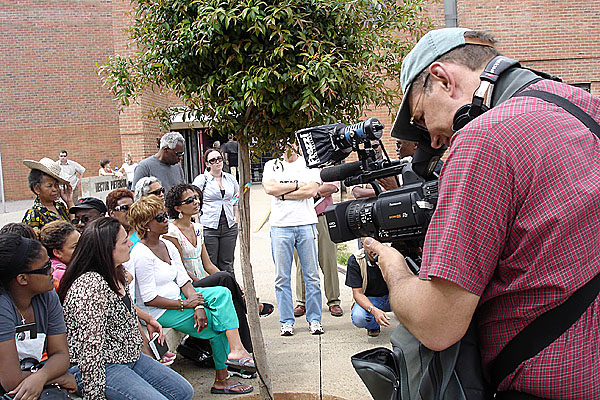 Shooting Road To Ingwavuma (ing-wah-VOOM-ah) for Executive Producer Deborah Santana in Soweto, South Africa.